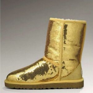 UGG Gold Sequin Boots
